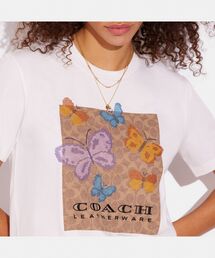 ★オシャレ★【Coach】ロゴ スクエア 半袖 Tシャツ COACH｜【公式】ホース アンド キャリッジ Tシャツ | Rakuten