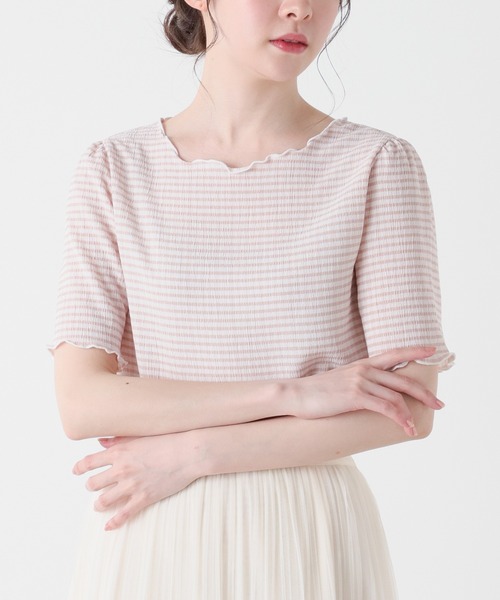 Honeys（ハニーズ）の「ギンガムチェックトップス（Tシャツ