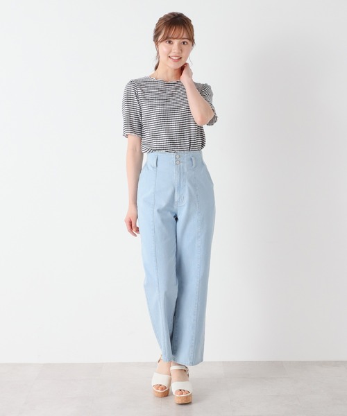 Honeys（ハニーズ）の「ギンガムチェックトップス（Tシャツ