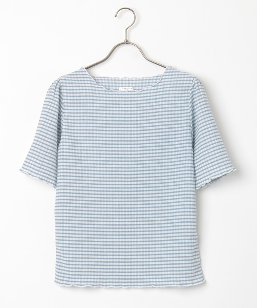 ハニーミュウ HONEYMEWギンガムチェックトップス トップス ブラック 即日発送】HONEY MEW ハニーミュウ ギンガムチェック トップス