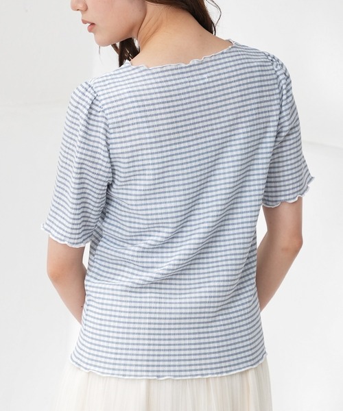 ハニーミュウ HONEYMEWギンガムチェックトップス トップス ブラック HONEY♥MEW_新作