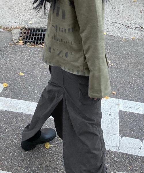 ROOPTOKYO（ループトウキョウ）の「▲Long cargo skirt/カーゴスカート（スカート・レディース・グレー/ブラック・S/M）」の8枚目の写真