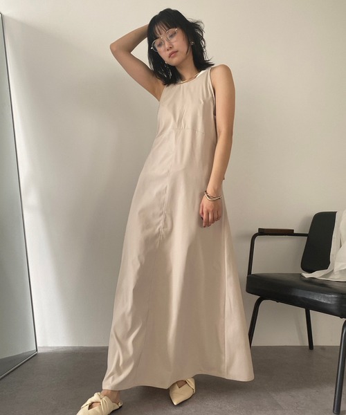 HANNE（アン）の「アメスリキャミワンピース（ワンピース・レディース・ネイビー/アイボリー・FREE）」の14枚目の写真