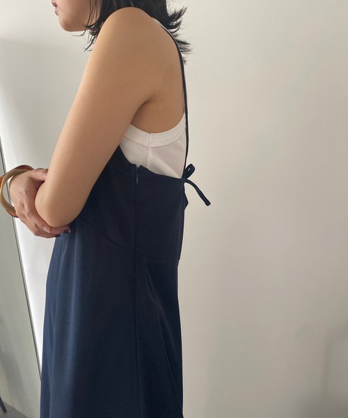 HANNE（アン）の「アメスリキャミワンピース（ワンピース・レディース・ネイビー/アイボリー・FREE）」の8枚目の写真