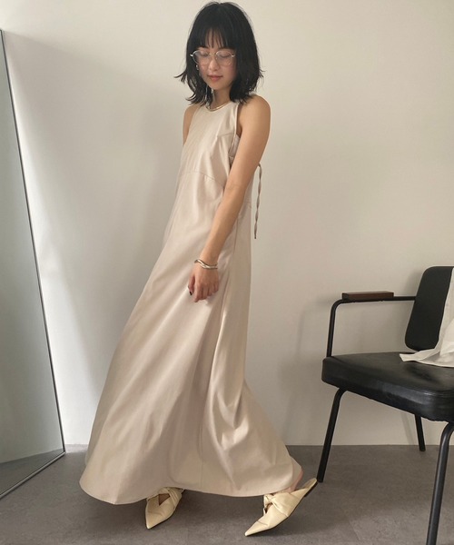HANNE（アン）の「アメスリキャミワンピース（ワンピース・レディース・ネイビー/アイボリー・FREE）」の19枚目の写真