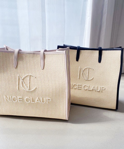 one after another NICE CLAUP（ワンアフターアナザーナイスクラップ）の「パールスタッズ雑材トートバッグ（トートバッグ・レディース・ブラック/ピンク・FREE）」の11枚目の写真