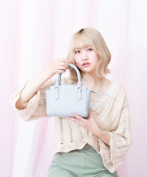 dazzlin（ダズリン）の「【dazzlin/ダズリン】 シュリンク 2way ミニハンドバッグ（ハンドバッグ・レディース・アイボリー/ベージュ系その他/ブラック/ローズ/グレイッシュブルー・FREE）」の11枚目の写真