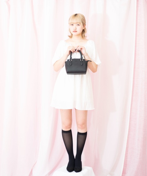 dazzlin（ダズリン）の「【dazzlin/ダズリン】 シュリンク 2way ミニハンドバッグ（ハンドバッグ・レディース・アイボリー/ベージュ系その他/ブラック/ローズ/グレイッシュブルー・FREE）」の18枚目の写真