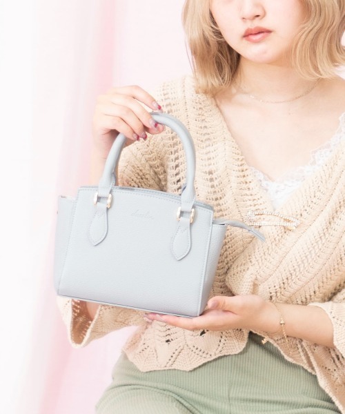 dazzlin（ダズリン）の「【dazzlin/ダズリン】 シュリンク 2way ミニハンドバッグ（ハンドバッグ・レディース・アイボリー/ベージュ系その他/ブラック/ローズ/グレイッシュブルー・FREE）」の19枚目の写真