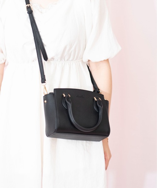 dazzlin（ダズリン）の「【dazzlin/ダズリン】 シュリンク 2way ミニハンドバッグ（ハンドバッグ・レディース・アイボリー/ベージュ系その他/ブラック/ローズ/グレイッシュブルー・FREE）」の15枚目の写真