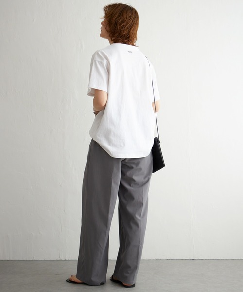 notch.(ノッチ)の「クレープワイドタックパンツ(その他パンツ・レディース・オフホワイト/グレー/ブラック・M)」の6枚目の写真
