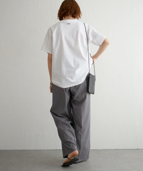 notch.(ノッチ)の「クレープワイドタックパンツ(その他パンツ・レディース・オフホワイト/グレー/ブラック・M)」の13枚目の写真