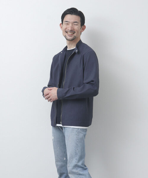 NOLLEY'S goodman（ノーリーズグッドマン）の「リネン混 シングルライダースシャツ（シャツ/ブラウス・メンズ・ベージュ/チャコールグレー/ネイビー・M/L）」の21枚目の写真