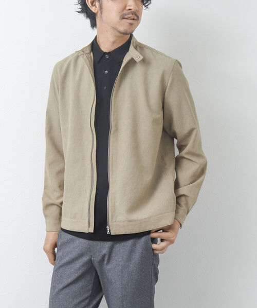 NOLLEY'S goodman（ノーリーズグッドマン）の「リネン混 シングルライダースシャツ（シャツ/ブラウス・メンズ・ベージュ/チャコールグレー/ネイビー・M/L）」の11枚目の写真