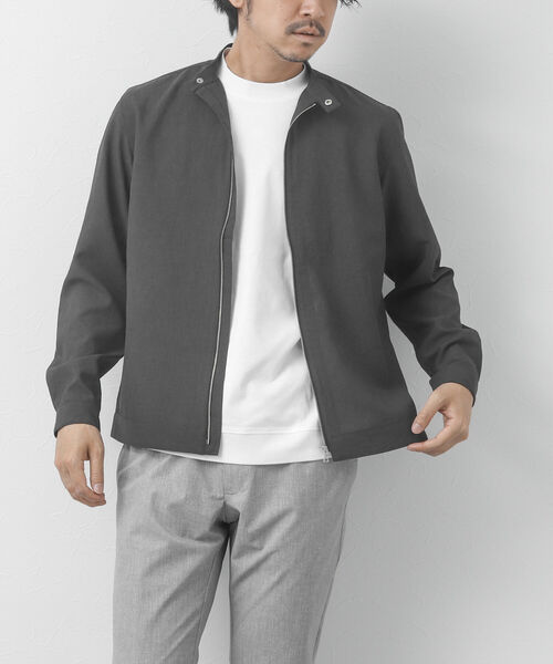 NOLLEY'S goodman（ノーリーズグッドマン）の「リネン混 シングルライダースシャツ（シャツ/ブラウス・メンズ・ベージュ/チャコールグレー/ネイビー・M/L）」の19枚目の写真