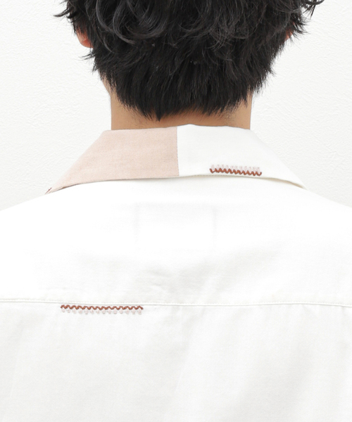 EDIFICE(エディフィス)の「【Tribu-To for LA BOUCLE】別注 ワイルドグラス シャツ(シャツ/ブラウス・メンズ・ホワイト・MEDIUM/LARGE)」の12枚目の写真
