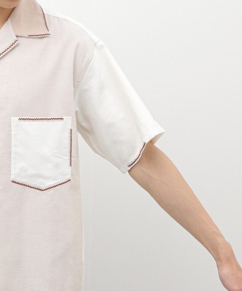 EDIFICE(エディフィス)の「【Tribu-To for LA BOUCLE】別注 ワイルドグラス シャツ(シャツ/ブラウス・メンズ・ホワイト・MEDIUM/LARGE)」の13枚目の写真