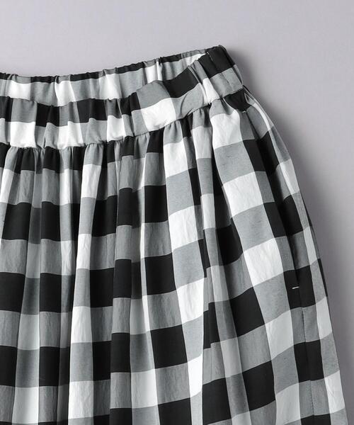 United ARROWS ギンガムチェック ギャザースカート UNITED ARROWS ギンガムチェック ギャザースカート ロング