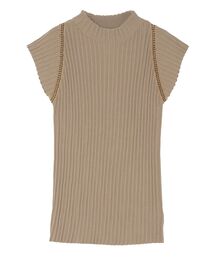 ラグランパターンニットプルオーバー