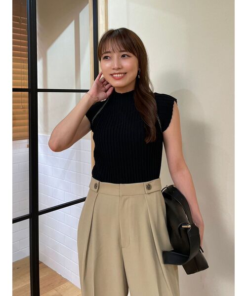 LAGUNAMOON（ラグナムーン）の「ラグランパターンニットプルオーバー（ニット/セーター・レディース・ブラック/ブルー/ベージュ・FREE）」の5枚目の写真