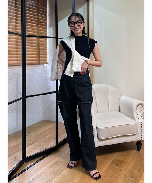 LAGUNAMOON（ラグナムーン）の「ラグランパターンニットプルオーバー（ニット/セーター・レディース・ブラック/ブルー/ベージュ・FREE）」の8枚目の写真