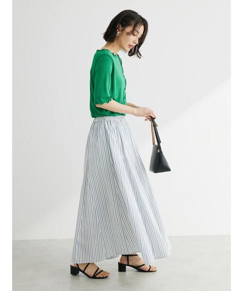 Green　Parks（グリーンパークス）の「前後2wayメロープルオーバー（Tシャツ/カットソー・レディース・ブラック/グリーン/アイボリー・FREE）」の11枚目の写真