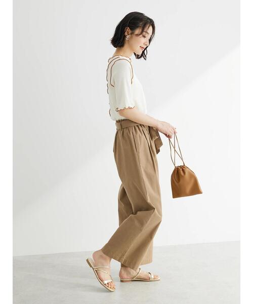 Green　Parks（グリーンパークス）の「前後2wayメロープルオーバー（Tシャツ/カットソー・レディース・ブラック/グリーン/アイボリー・FREE）」の17枚目の写真