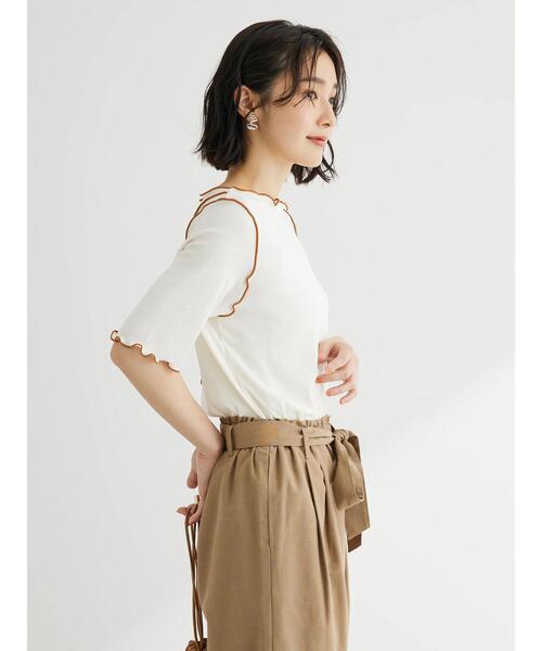 Green　Parks（グリーンパークス）の「前後2wayメロープルオーバー（Tシャツ/カットソー・レディース・ブラック/グリーン/アイボリー・FREE）」の20枚目の写真