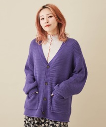 CUBE SUGAR | バルキーニットVネックカーディガン(カーディガン/ボレロ)