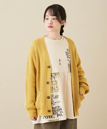 CUBE SUGAR | バルキーニットVネックカーディガン(カーディガン/ボレロ)