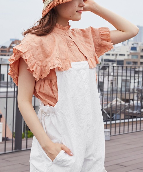 Columbiaサロペットと合わせておまとめ！はなはな‼️ w closet（ダブルクローゼット）の「ナイロンサロペットパンツ