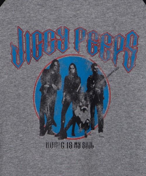 WEGO(ウィゴー)の「WEGO/ヴィテージライクラグランTシャツ(Tシャツ/カットソー・レディース・ホワイト/杢グレー・FREE)」の21枚目の写真