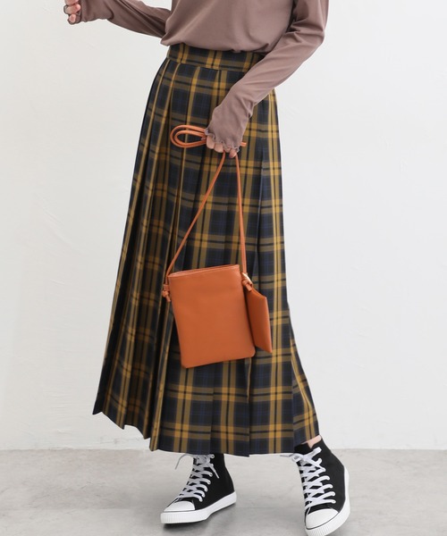 Honeys（ハニーズ）の「プリーツスカート（スカート・レディース・ブルー系その他/オレンジ系その他/ブラック/ブラウン系その他/イエロー系その他・S/M/L/LL/3L）」の4枚目の写真