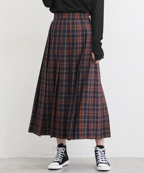 Honeys（ハニーズ）の「プリーツスカート（スカート・レディース・ブルー系その他/オレンジ系その他/ブラック/ブラウン系その他/イエロー系その他・S/M/L/LL/3L）」の5枚目の写真