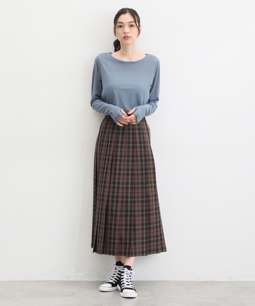 Honeys（ハニーズ）の「プリーツスカート（スカート・レディース・ブルー系その他/オレンジ系その他/ブラック/ブラウン系その他/イエロー系その他・S/M/L/LL/3L）」の6枚目の写真