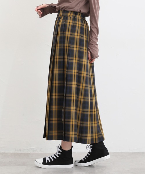 Honeys（ハニーズ）の「プリーツスカート（スカート・レディース・ブルー系その他/オレンジ系その他/ブラック/ブラウン系その他/イエロー系その他・S/M/L/LL/3L）」の16枚目の写真