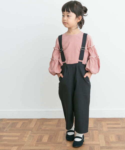 URBAN RESEARCH DOORS(アーバンリサーチドアーズ)の「『親子リンク』イージーケアサスペンダーパンツ(KIDS)(その他パンツ・キッズ・スミクロ/ブラック・105/120/135)」の4枚目の写真