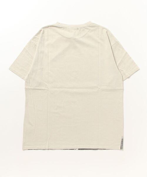 shesame(シーセム)の「ビッグプリントピグメント加工Tシャツ(Tシャツ/カットソー・レディース・ベージュ/グレー・MEDIUM/LARGE)」の12枚目の写真