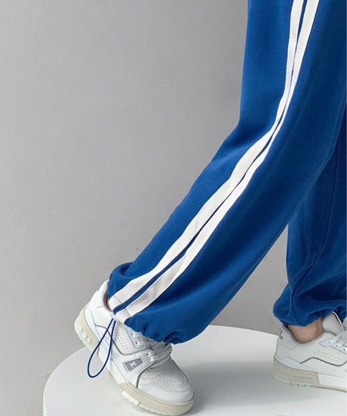 Chick（チック）の「サイドラインスウェットパンツ（その他パンツ・レディース・チャコールグレー/ブラック/ベージュ/ブルー・M/L/S）」の10枚目の写真