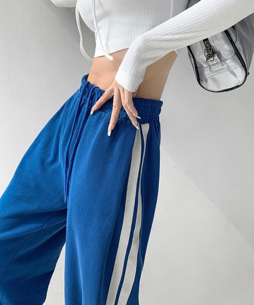 Chick（チック）の「サイドラインスウェットパンツ（その他パンツ・レディース・チャコールグレー/ブラック/ベージュ/ブルー・M/L/S）」の9枚目の写真