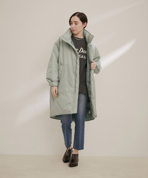 DESCENTE ALLTERRAIN（デサント　オルテライン）の「【DESCENTE ALLTERRAIN 81（デサントオルテライン）】別注撥水モンスターパーカー（その他アウター・レディース・シルバー/ブラック・FREE）」の5枚目の写真