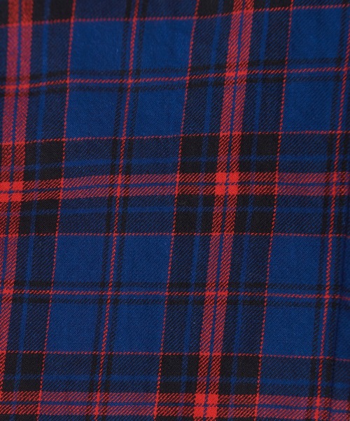 bulle de savon（ビュルデサボン）の「cotton washer twill check ワンピース（ワンピース・レディース・ブルー/アイボリー・FREE）」の19枚目の写真