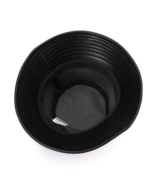 ROSE BUD（ローズバッド）の「フェイクレザーバケットハット（ハット・レディース・ホワイト/ブラック・FREE）」の6枚目の写真