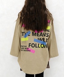 ZI-ON（ジーオン）の「243-00 USコットン裾ラウンドBIGロンT（Tシャツ/カットソー）」