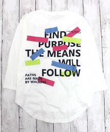 ZI-ON（ジーオン）の「243-00 USコットン裾ラウンドBIGロンT（Tシャツ/カットソー）」