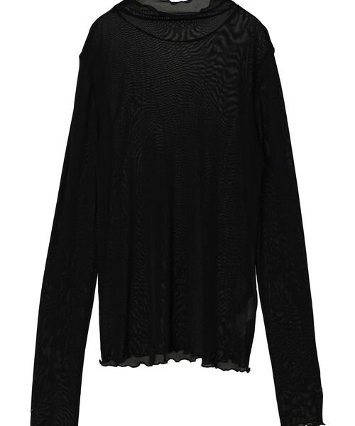 YECCA VECCA(イェッカヴェッカ)の「ハイネックシアートップス(Tシャツ/カットソー・レディース・ブラウン/アイボリー/ブラック・FREE)」の22枚目の写真