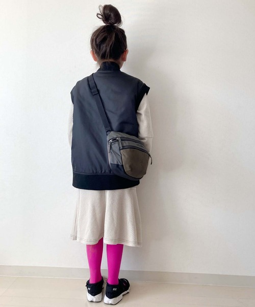 CIAOPANIC TYPY（チャオパニックティピー）の「【KIDS】MA-1ベスト（MA-1・キッズ・カーキ/ブラック/アイボリー・M/XL/XXL）」の13枚目の写真