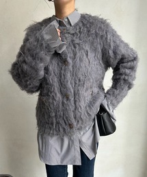 DouDou | シャギーニットジャケット(その他アウター)