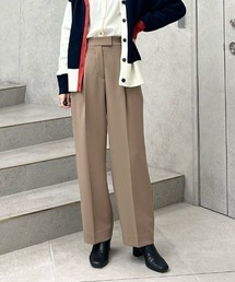 【大人気定番/美シルエット】SANYO ENJIN×CAST: セミワイドパンツ