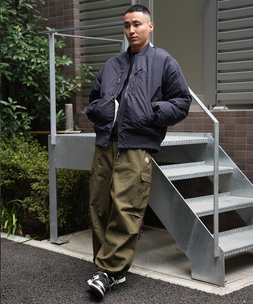 FIRST DOWN（ファーストダウン）の「FDU-REVERSIBLE DOWN MA-1 DICROS MAURI（ダウンジャケット/コート・メンズ・ネイビー・XL/L/M）」の14枚目の写真